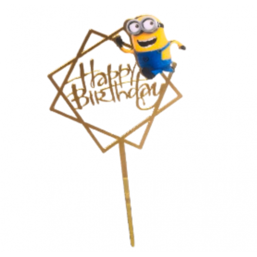 C/TOPPER HBD GOLD MINIONS C/TOPPER HBD GOLD MINIONS